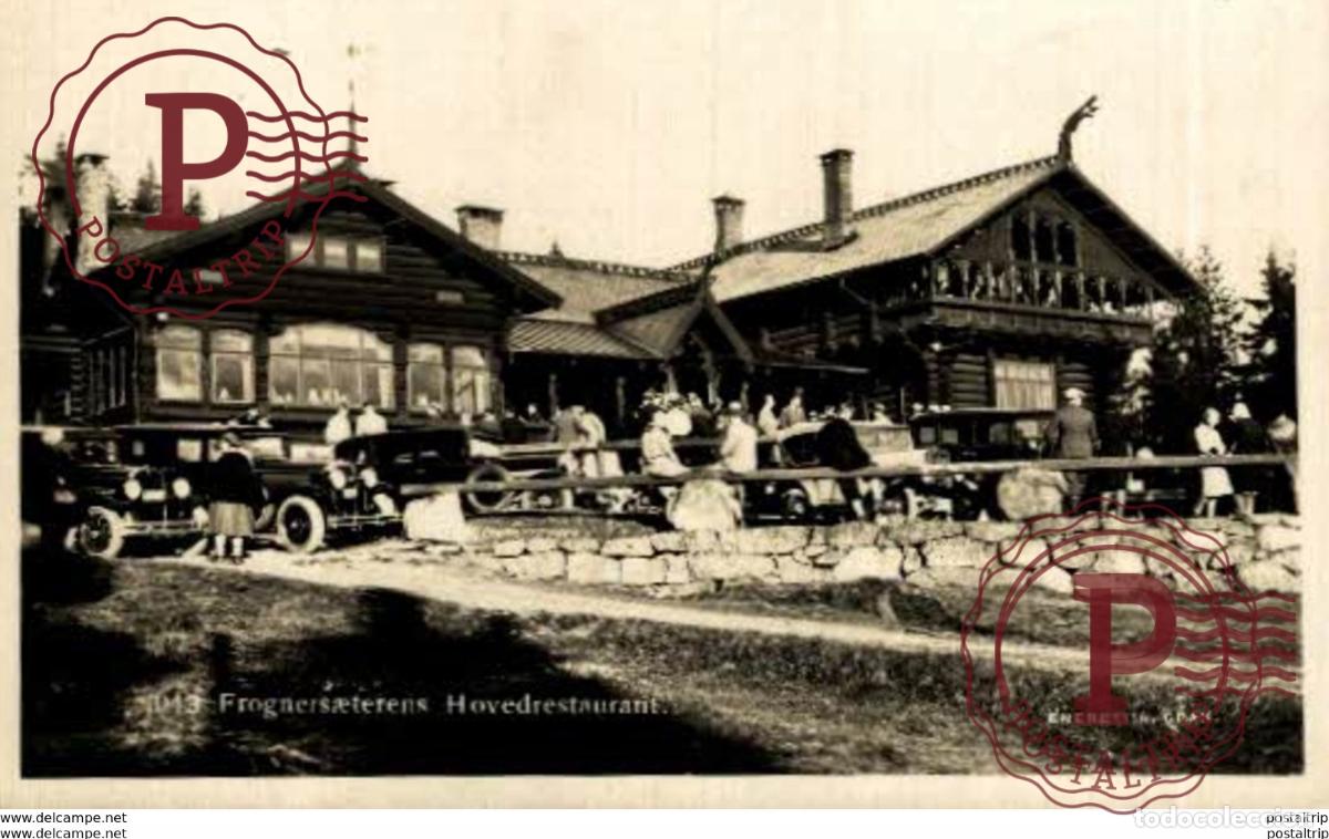 Postales: NORUEGA NORWAY NORGE. FROGNERS&AElig;TERENS HOVEDRESTAURANT - REAL PHOTO