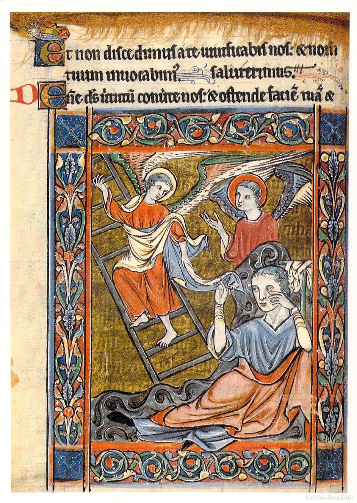 Postales: Postal de Arte Medieval - Miniatura de la Escalera de Jacob