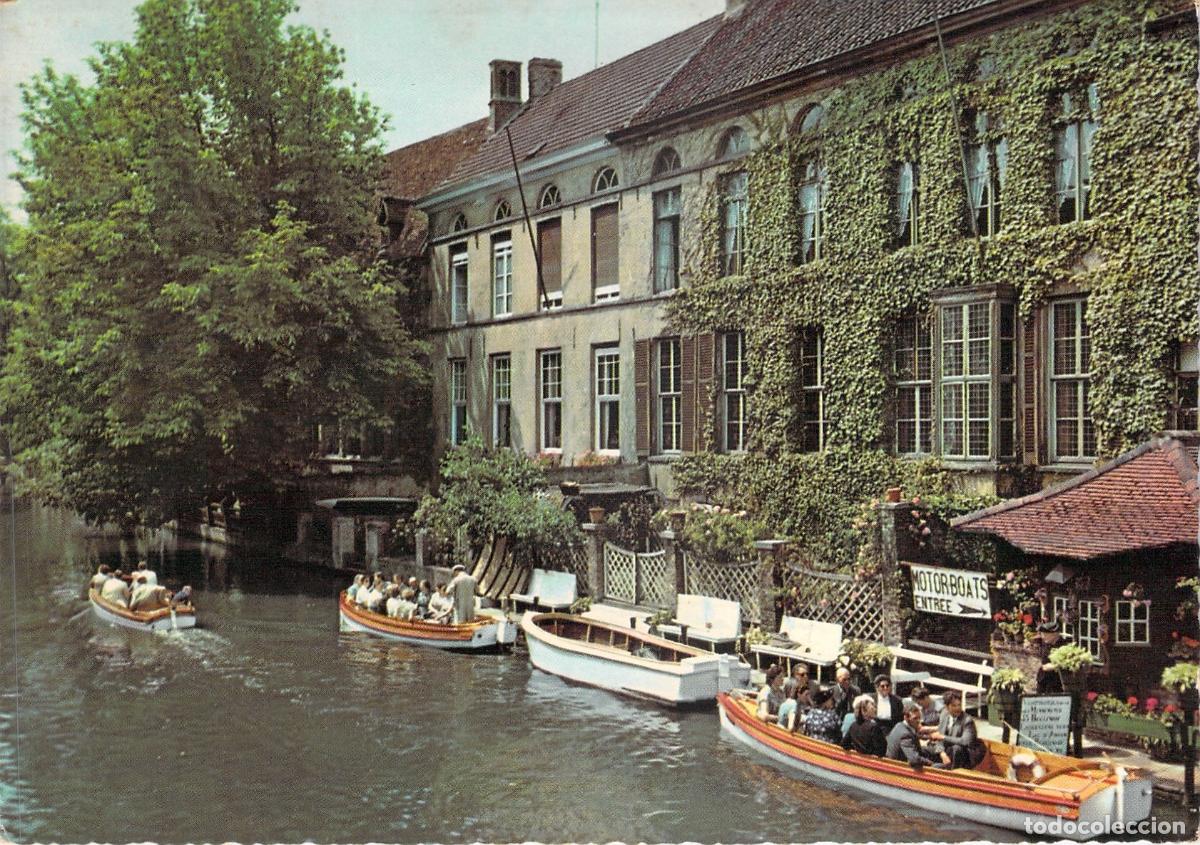 Postales: Postal de Brujas, B&eacute;lgica - Vista del Canal Dijver y Barcos