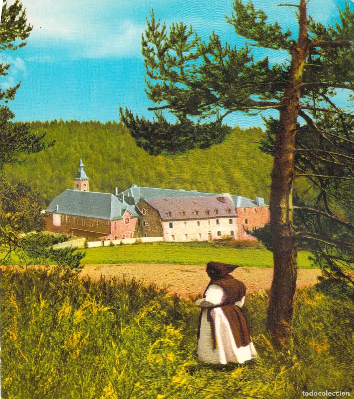 Postales: Postal del Monasterio Notre-Dame des Neiges en Ard&egrave;che, Francia