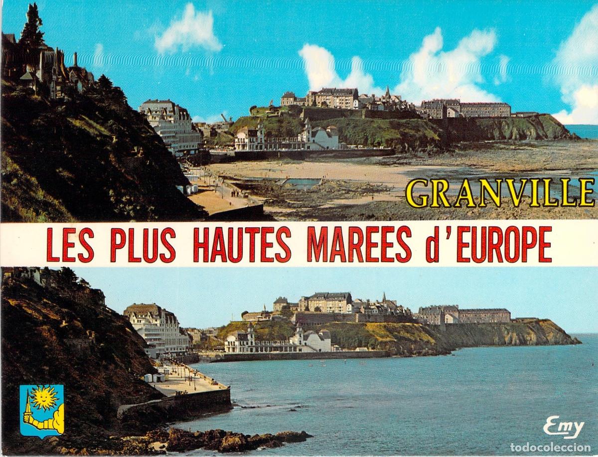 Postkarten: Postal de Granville Manche Francia Les Plus Hautes Mar&eacute;es d'Europe