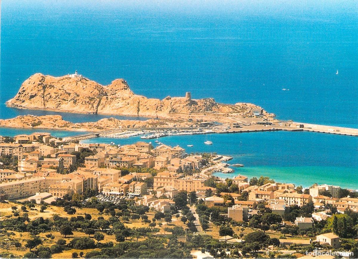 Postais: Postal de C&oacute;rcega: Vista General de L'&Icirc;le-Rousse