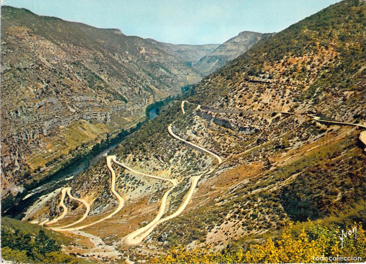 Postales: Postal Gorges du Tarn, Loz&egrave;re - Les Lacets de la Mal&egrave;ne, Francia