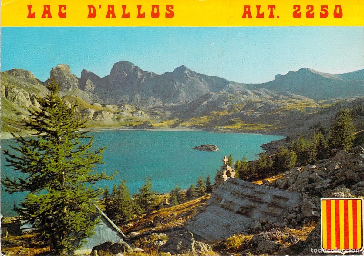 Postales: Postal del Lac d'Allos en los Alpes de Alta Provenza