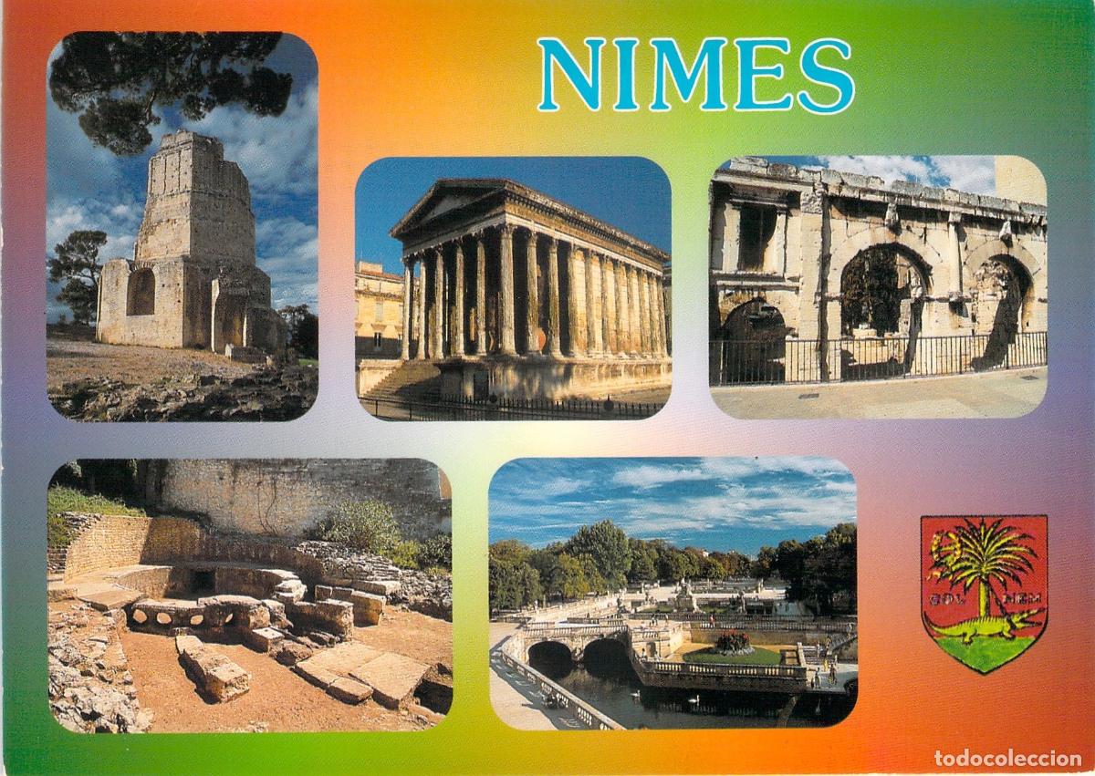 Postales: Postal de Nimes, Francia - Multivista de Monumentos Romanos