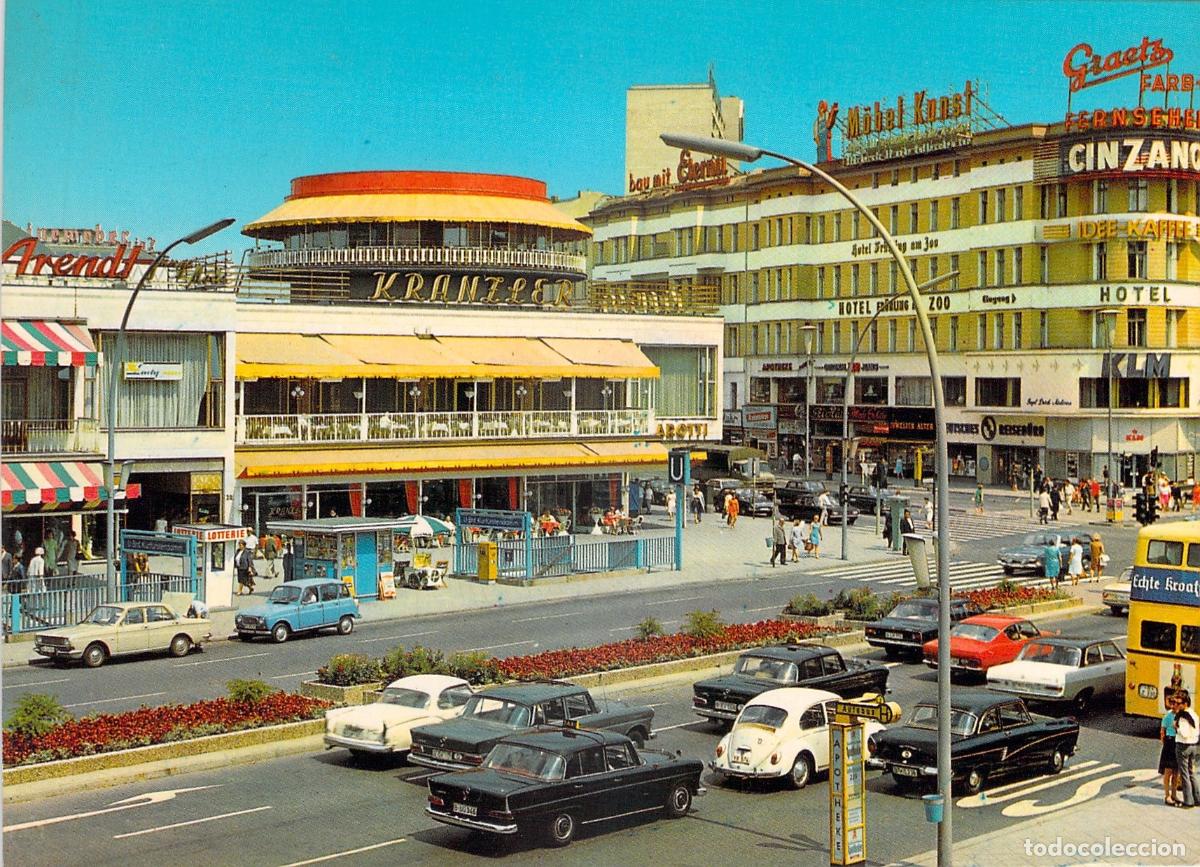 Postales: Postal de Berl&iacute;n: Kurf&uuml;rstendamm y el Ic&oacute;nico Caf&eacute; Kranzler