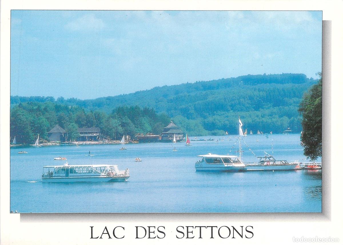 Postales: Postal del Lac des Settons en la regi&oacute;n de Morvan