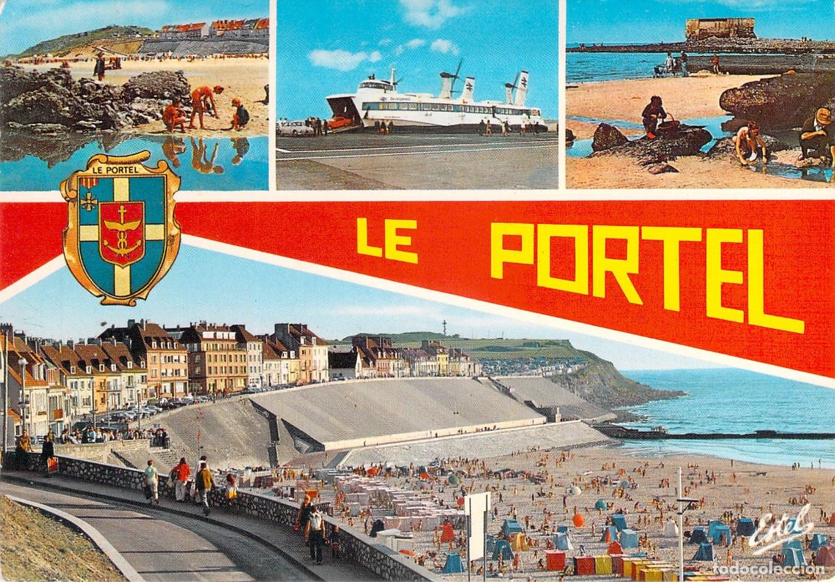 Postais: Postal Multivista de Le Portel, Pas-de-Calais, Costa de &Oacute;palo