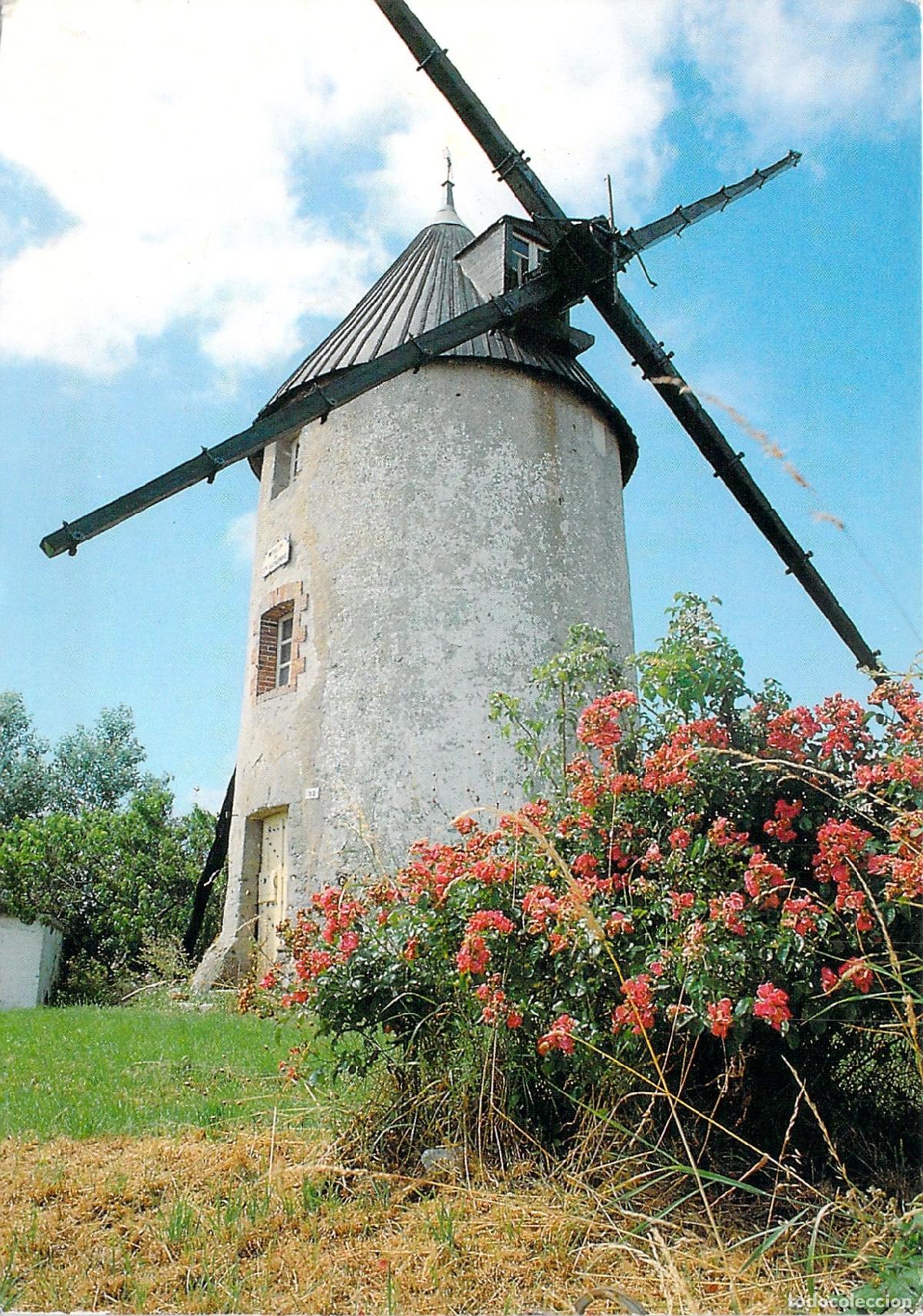 Postais: Postal de Molino de Viento en Beauvoir-sur-Mer, Vend&eacute;e, Francia