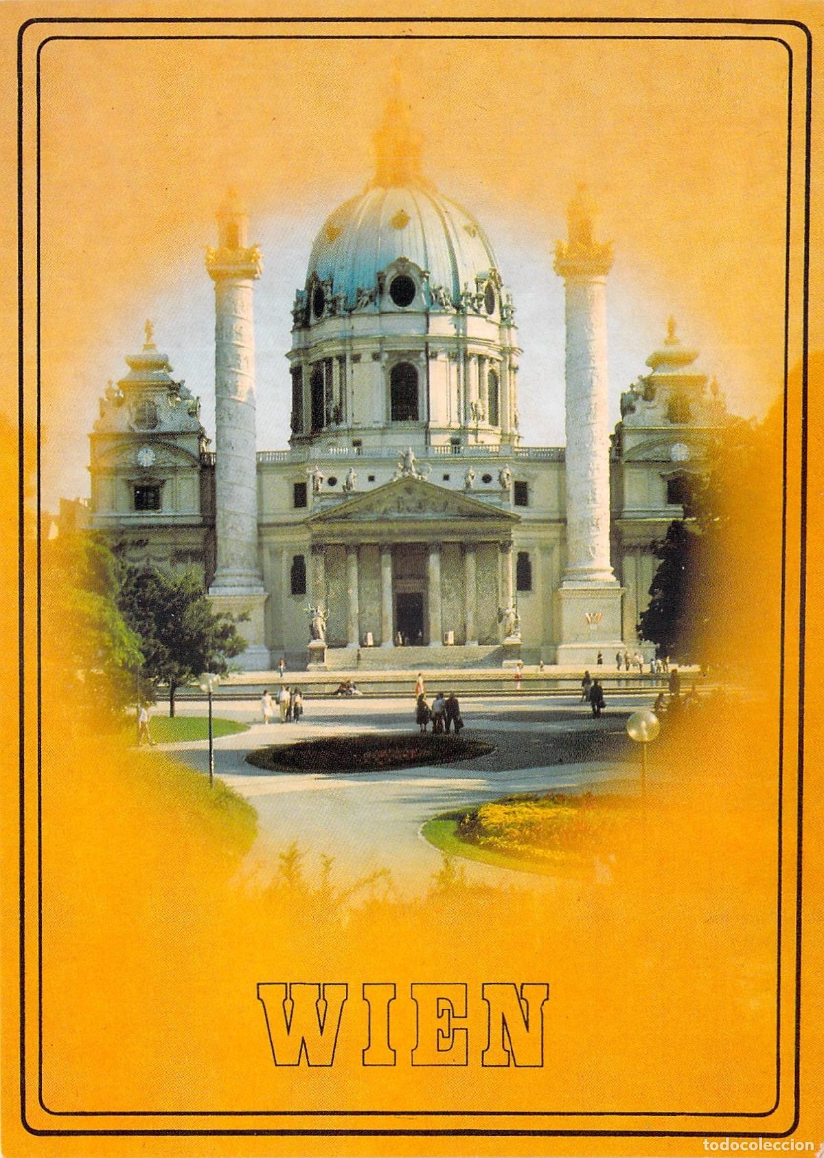 Postcards: Postal de la Iglesia de San Carlos Karlskirche en Viena