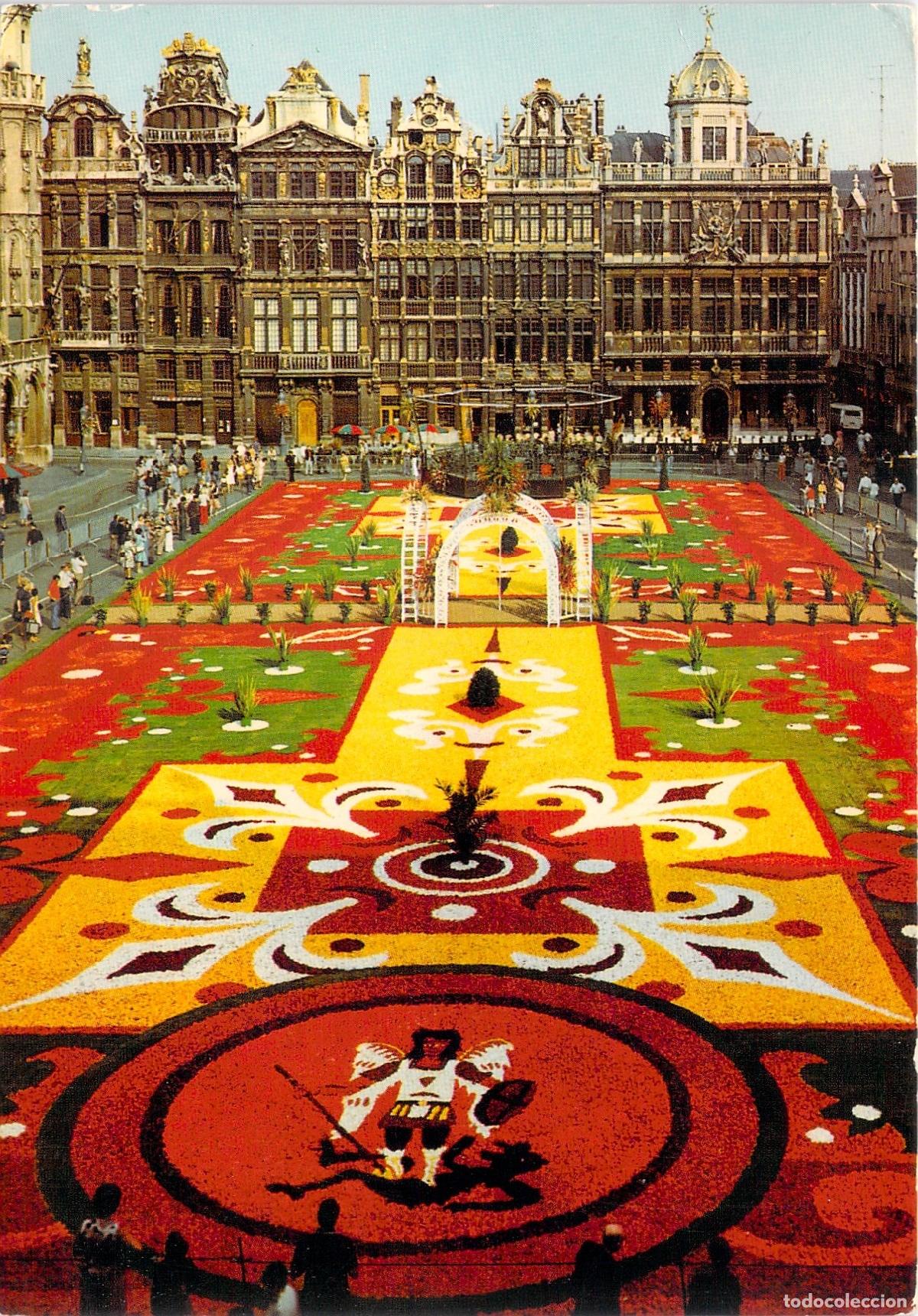 Postcards: Postal de Bruselas Grand Place Alfombra de Flores B&eacute;lgica