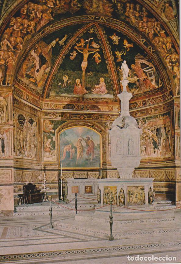 Postales: ITALIA, SIENA, CATEDRAL, EL BAPTISTERIO - EDIZ. M.ROMBONI 507/155 - S/C