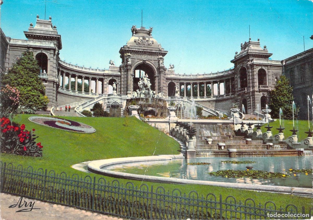 Postales: Postal de Marsella - Palacio Longchamp y Fuentes