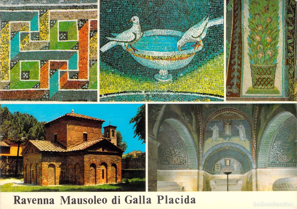 Postales: Postal Ravenna Mausoleo de Galla Placidia y Mosaicos Bizantinos
