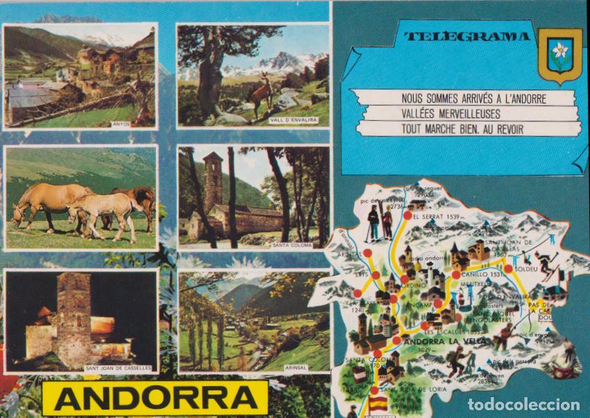 Postales: VALLS D'ANDORRA, DIFERENTS ASPECTES - ESCUDO DE ORO N&ordm;440 - S/C