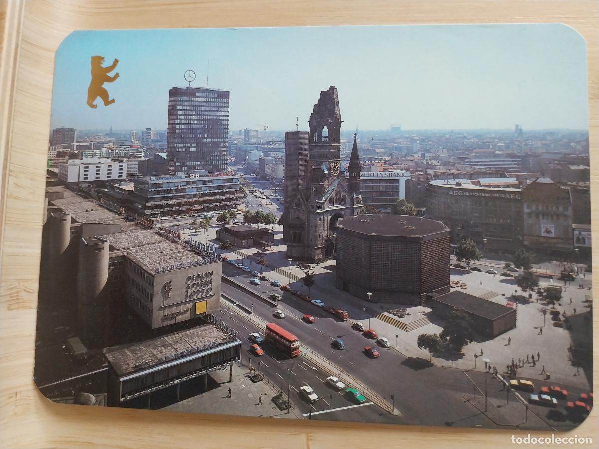 Postales: BERLIN VISTA DESDE KAISER WILHEIM GEDACHNISKIRCHE ED SCHWALBACH 1000 CIRCULADA A&Ntilde;O 1990
