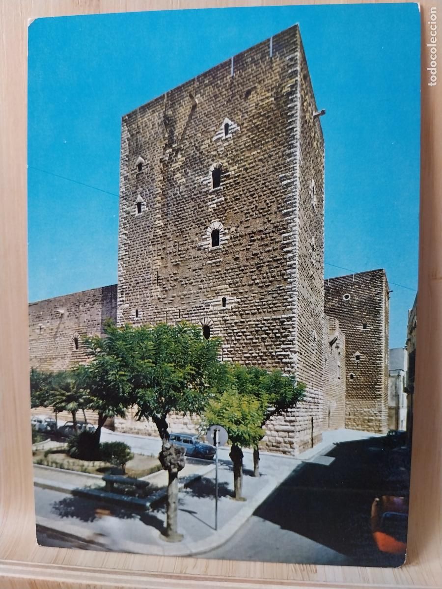 Postales: GIOIA DEL COLLE CASTELLO NORMANNO SVEVO ED LO BUONO COMM NICOLA BARI 66 SC ORIGINAL ANIMADA
