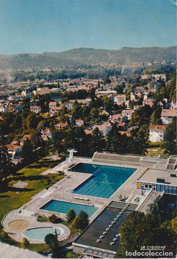 Postales: FRANCIA, PAU, LA PISCINE, AU LOIN JURAN&Ccedil;ON - EDITIONS LA CIGOGNE N&ordm;64445.122 - CIRCULADA
