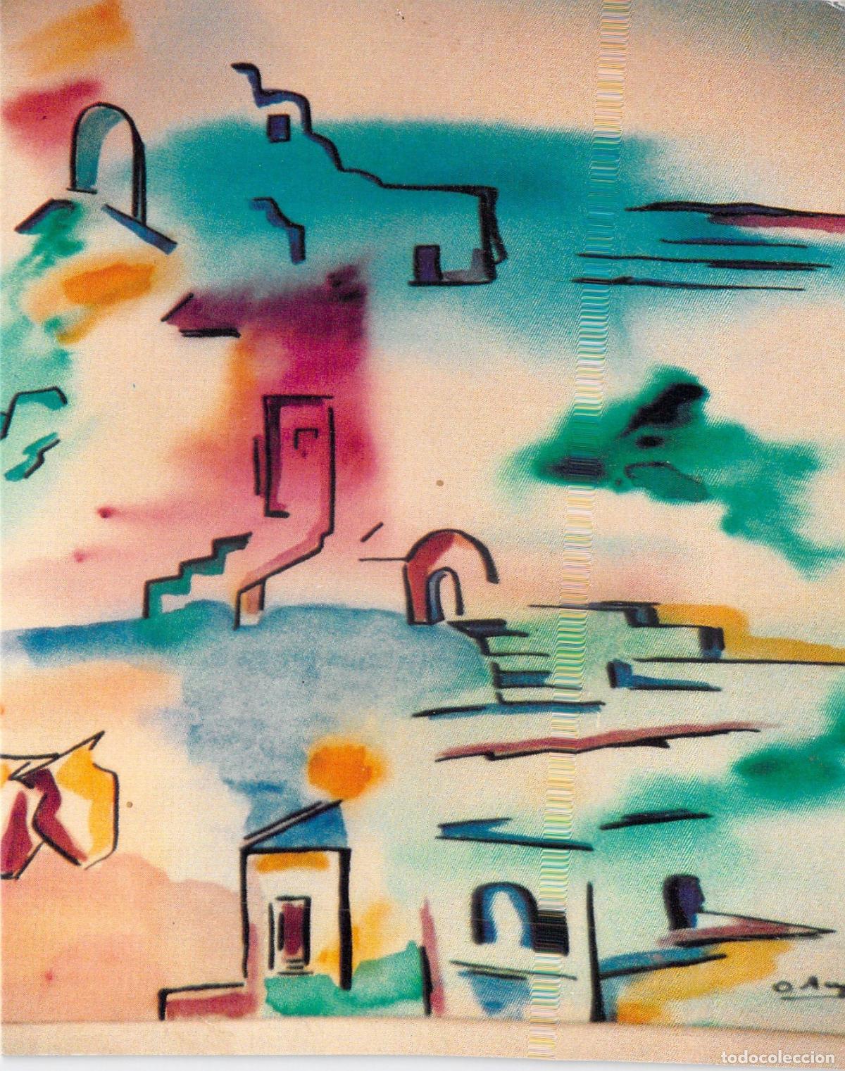 Postales: Tarjeta Postal de Arte Abstracto Paisaje Odile Meyer