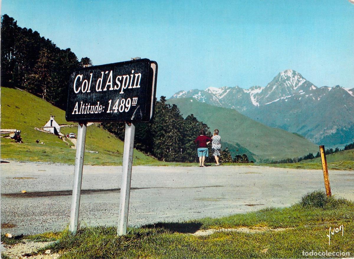 Postales: Postal de Col d'Aspin en los Pirineos Franceses