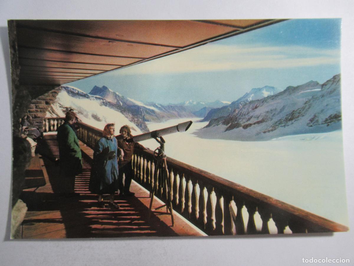 Postales: Jungfraujoch - Berghaus-Galerie und Aletschgletscher - S/C