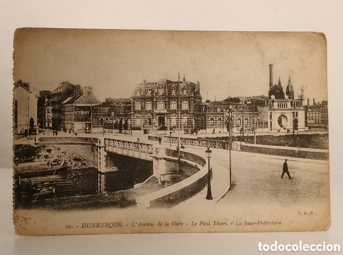 Postales: Dunkerque,L'avenur de la gare