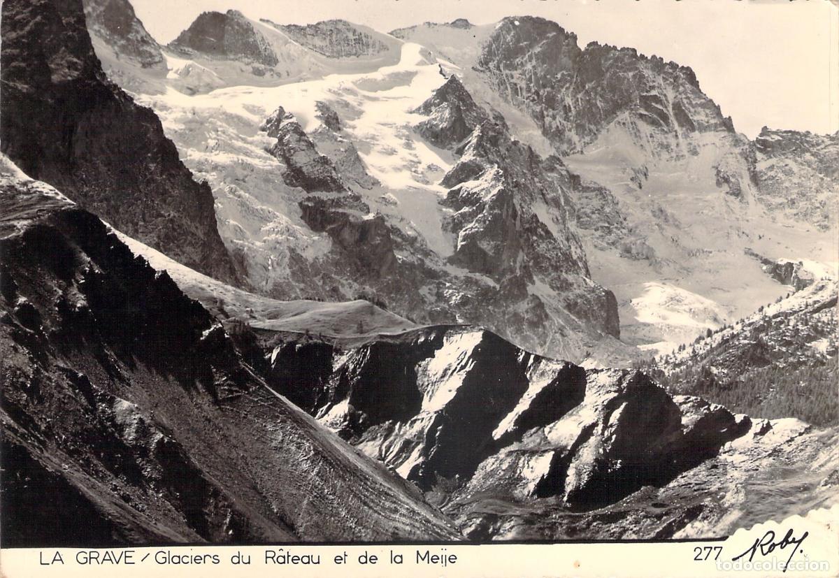 Postales: Tarjeta Postal La Grave Glaciares del R&acirc;teau y de la Meije Alpes