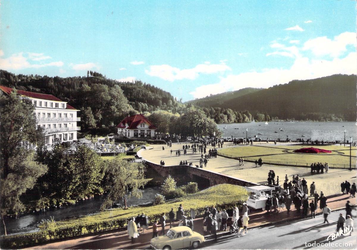 Postkarten: Postal de G&eacute;rardmer, Hotel Beau-Rivage y Riberas del Lago