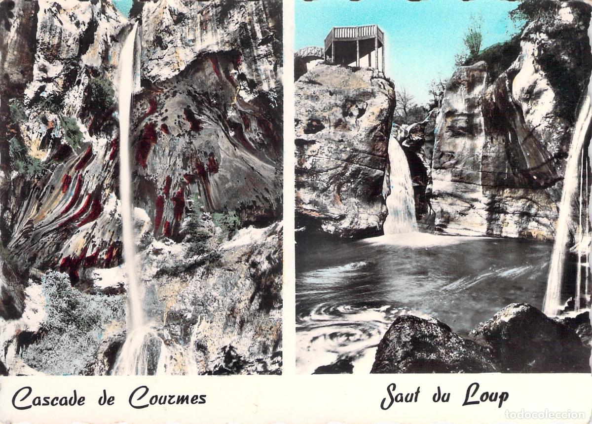 Cartoline: Postal de las Gorges du Loup: Cascada de Courmes y Saut du Loup