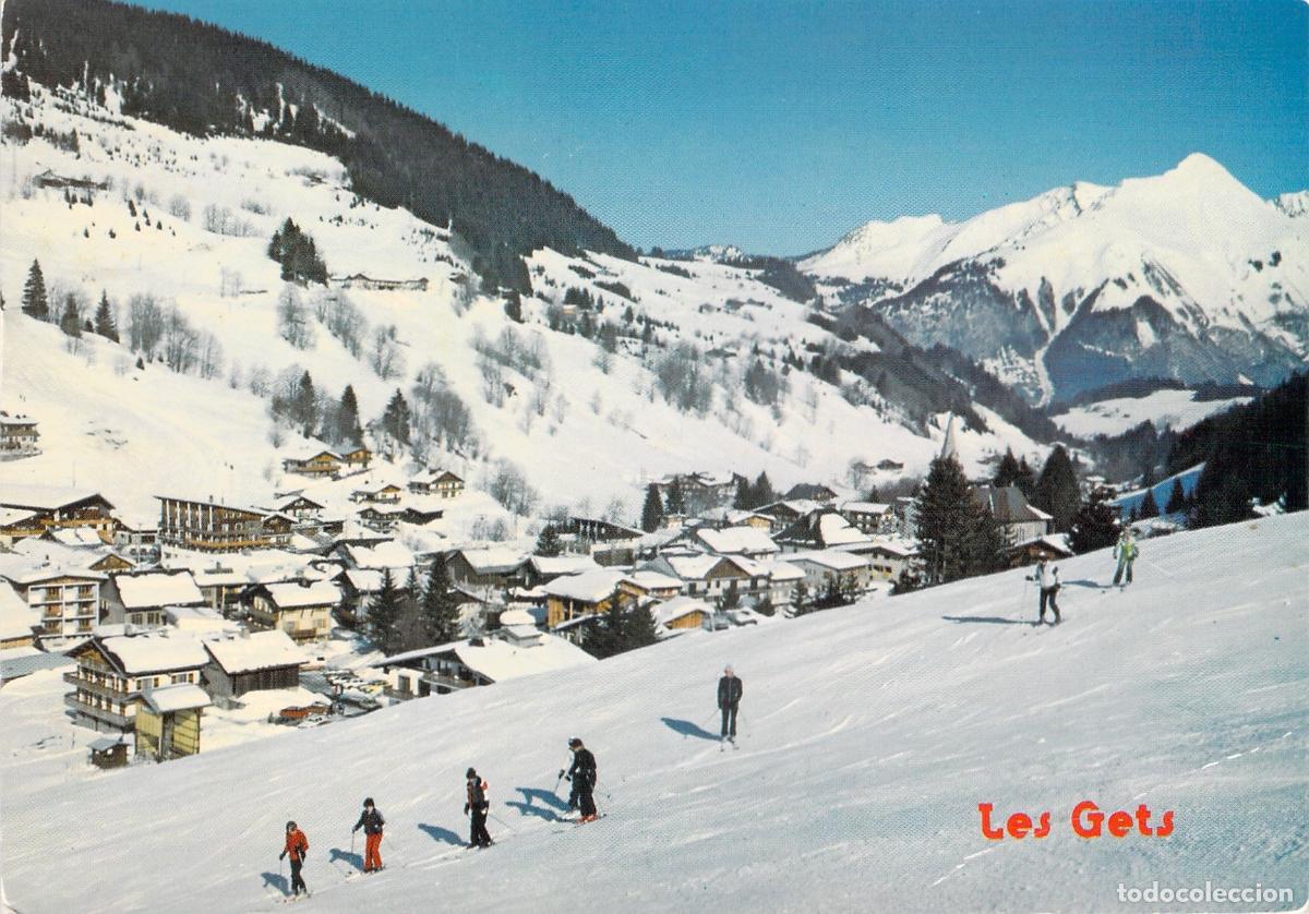 Cartoline: Postal de Les Gets, Estaci&oacute;n de Esqu&iacute; en Alta Saboya, Francia