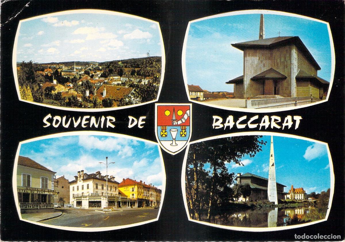 Cartes Postales: Postal de Baccarat: Iglesia St-R&eacute;my, Cruce Central y Ayuntamiento