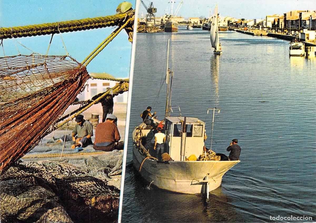 Cartoline: Postal de Port-la-Nouvelle, Francia: Pescadores y Barcos de Pesca