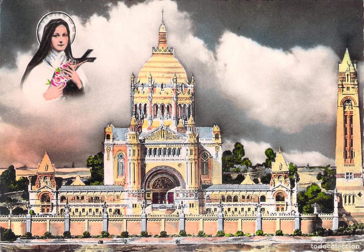 Postkarten: Postal Bas&iacute;lica de Lisieux y Santa Teresa de Lisieux Francia