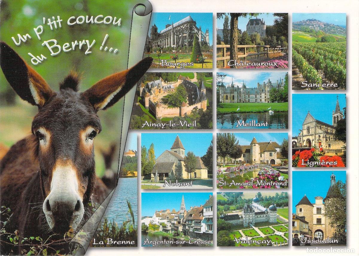 Postcards: Postal Multi-vistas de la Regi&oacute;n de Berry en Francia