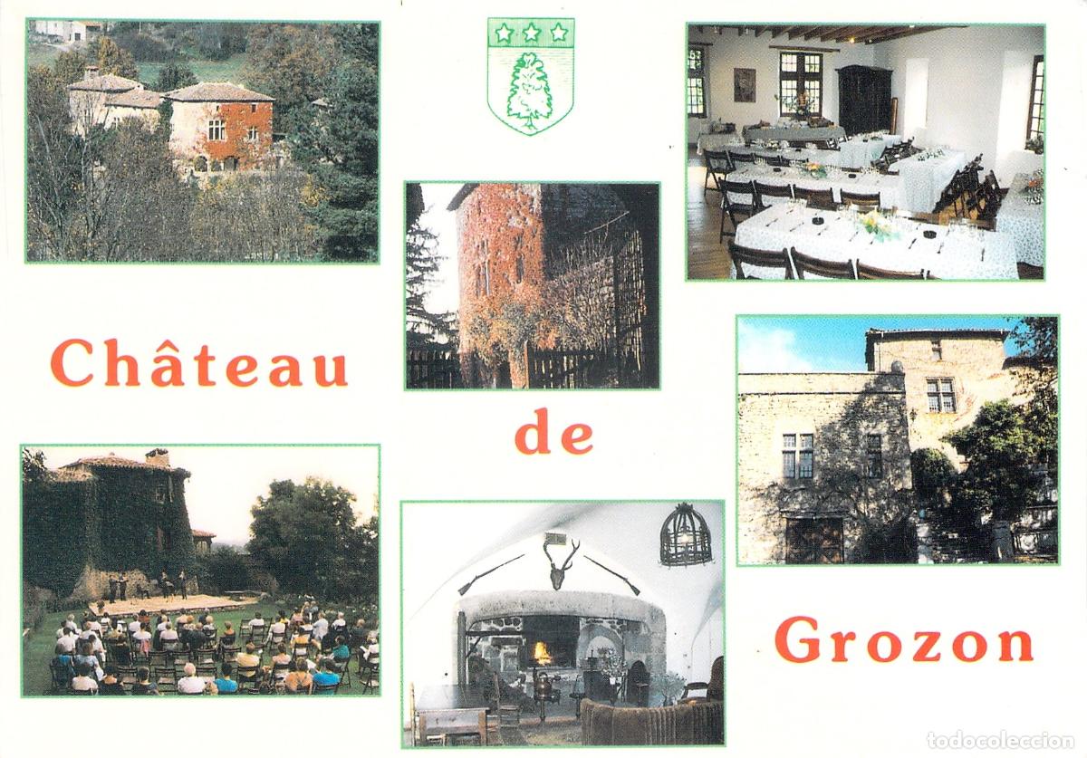 Postcards: Postal del Ch&acirc;teau de Grozon en Saint-Barth&eacute;lemy-le-Pin, Francia
