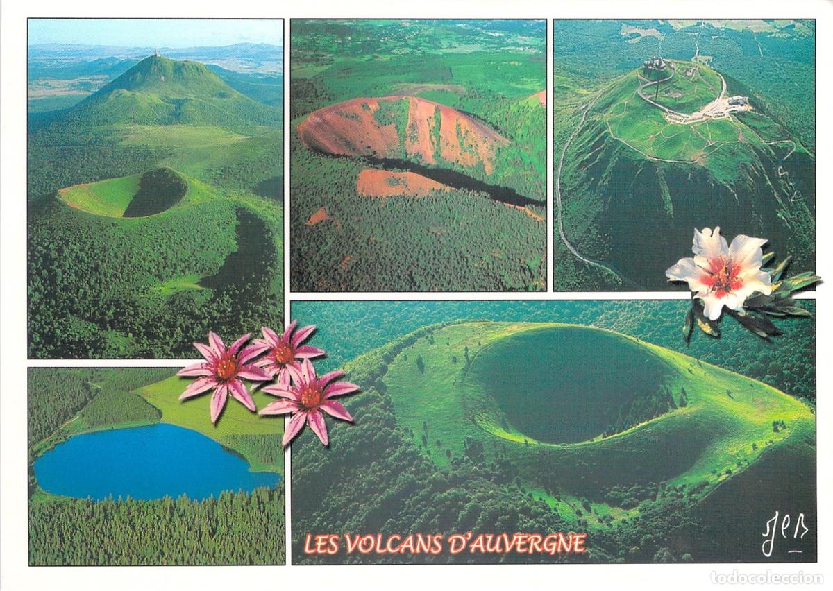 Postcards: Postal de los Volcanes de Auvernia, Francia - Paisajes Naturales