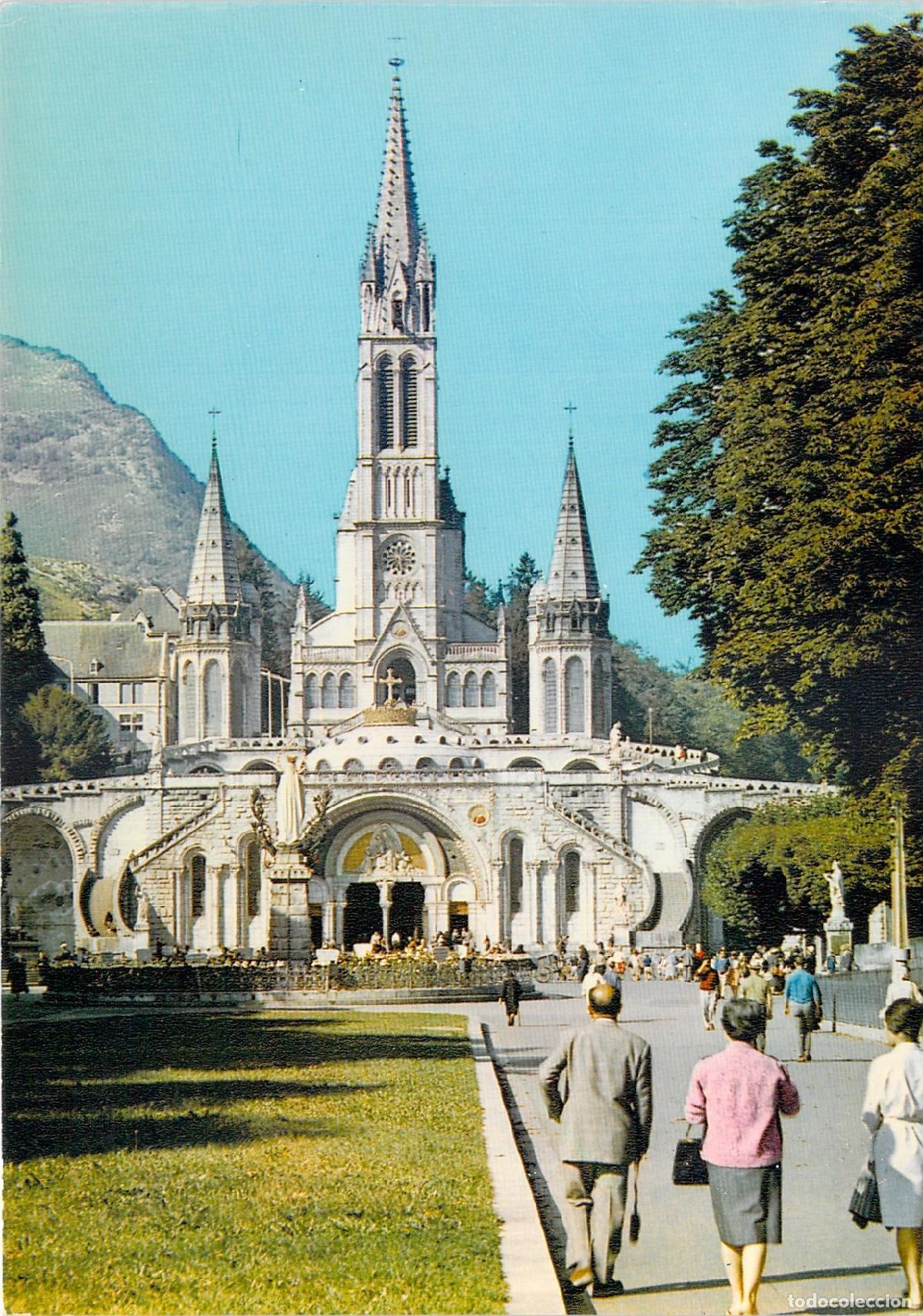 Cartoline: Postal de la Bas&iacute;lica de Lourdes desde la entrada de San Miguel