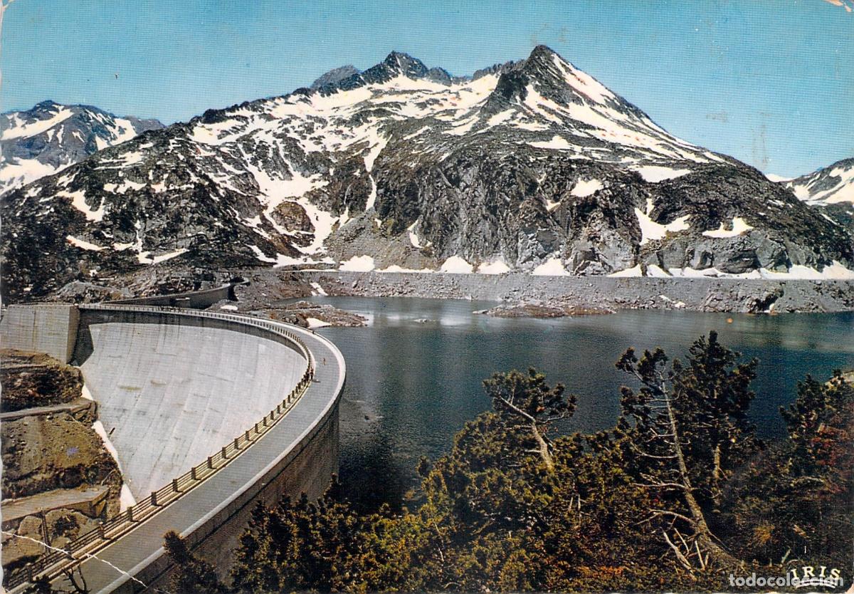 Cartoline: Postal de la Presa de Capdelong en los Pirineos Franceses