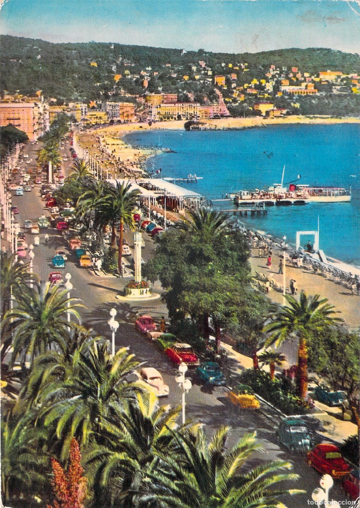 Cartoline: Postal de Niza, La Baie des Anges y Mont-Boron, Costa Azul