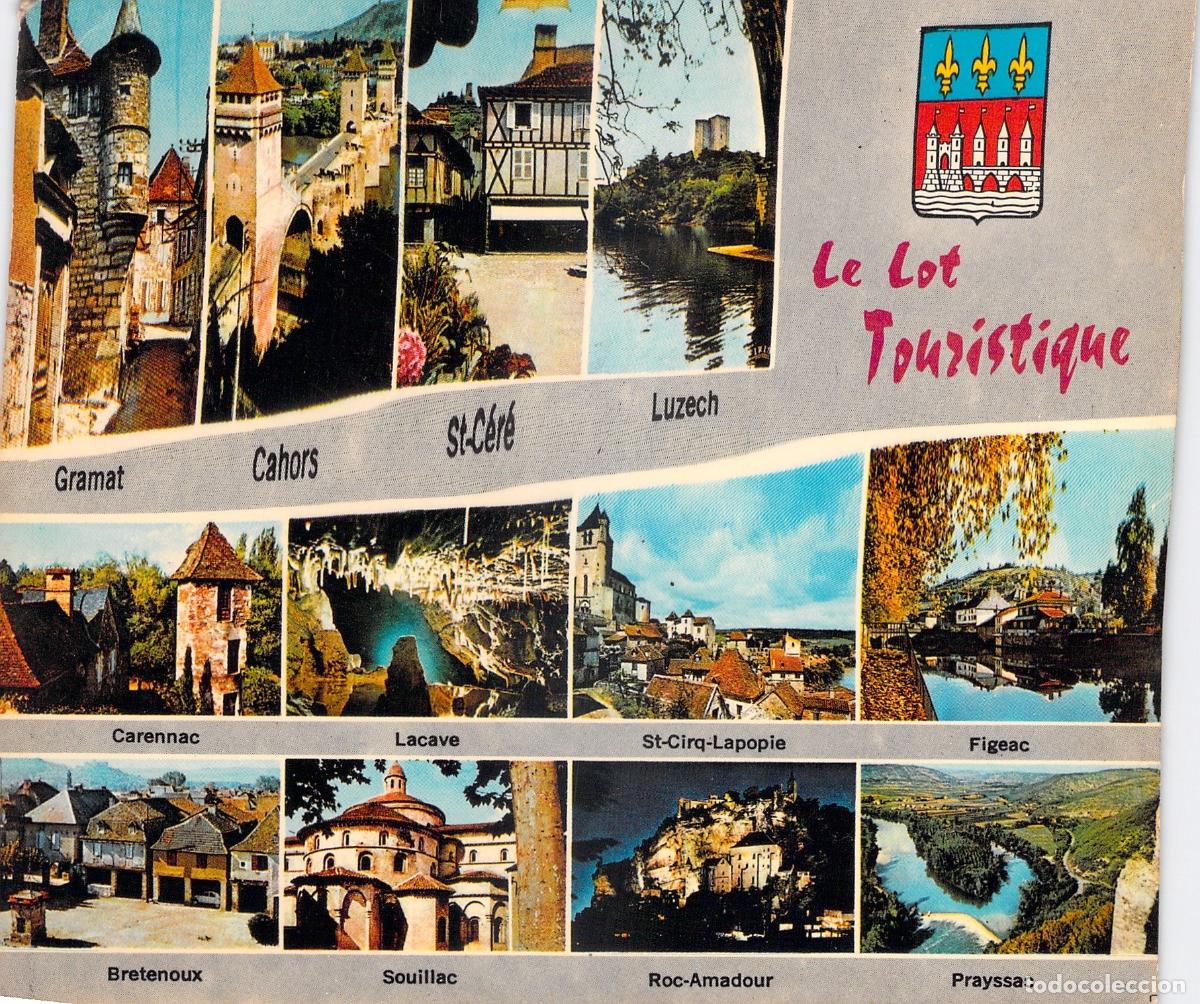Cartoline: Postal Tur&iacute;stica Le Lot Francia Multivista de Ciudades y Pueblos