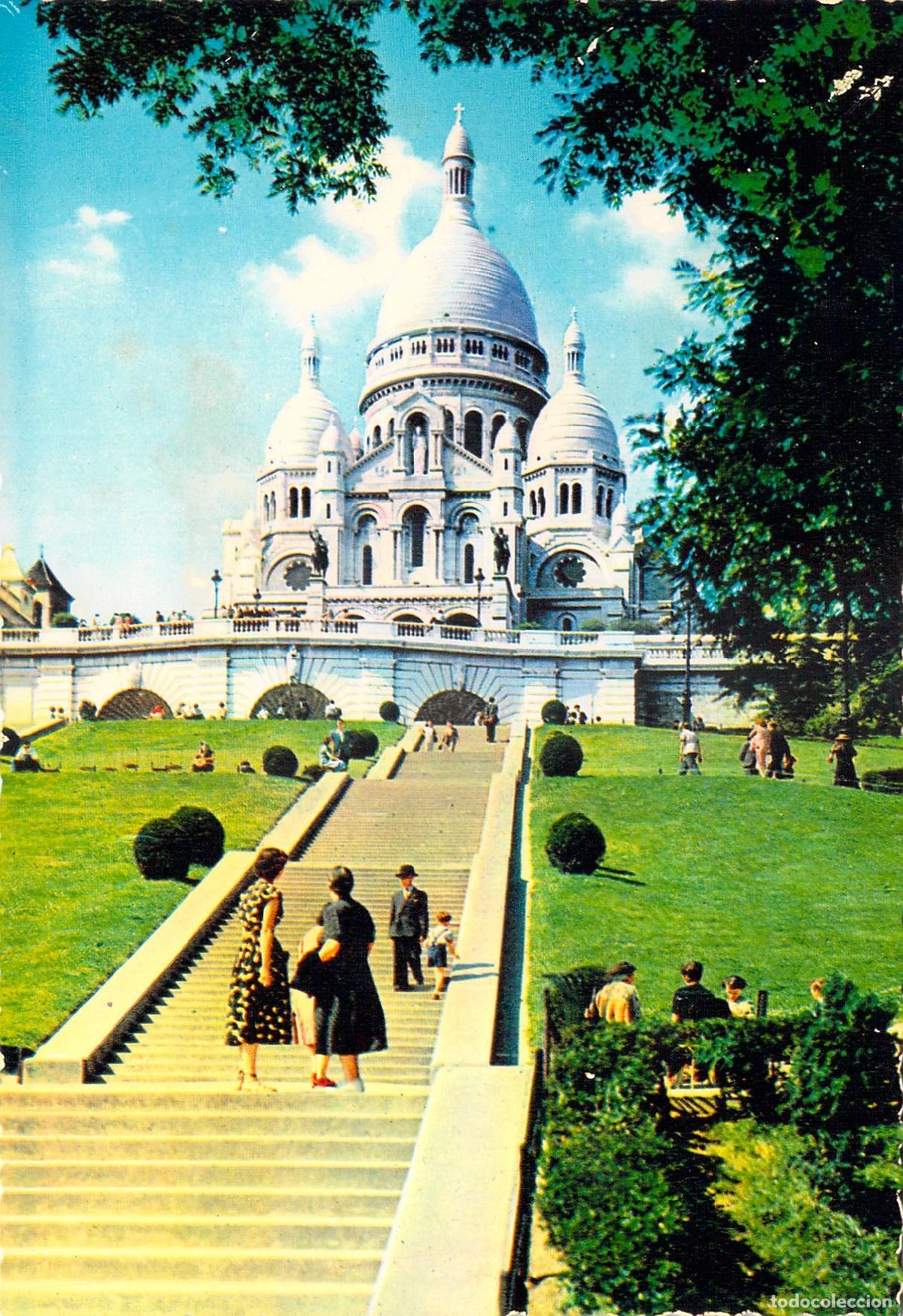 Postales: Postal de la Bas&iacute;lica del Sacr&eacute;-Coeur en Montmartre, Par&iacute;s