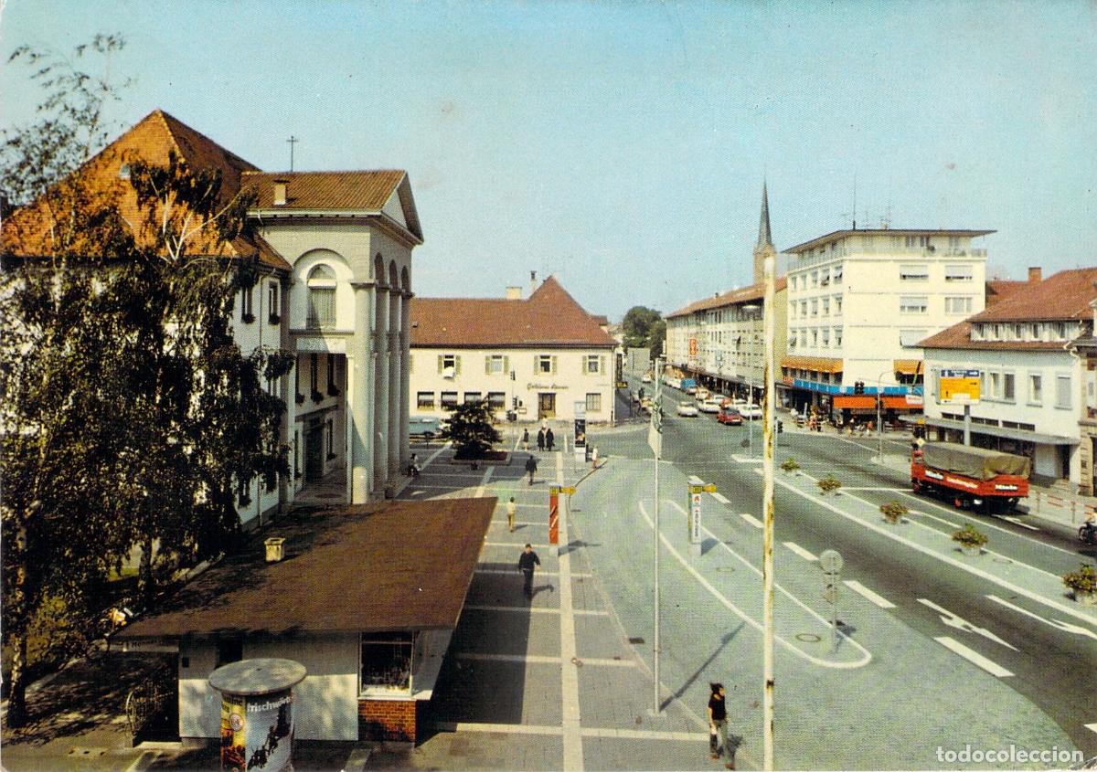 Cartoline: Postal de Kehl am Rhein, Alemania - Vista de Hauptstrasse