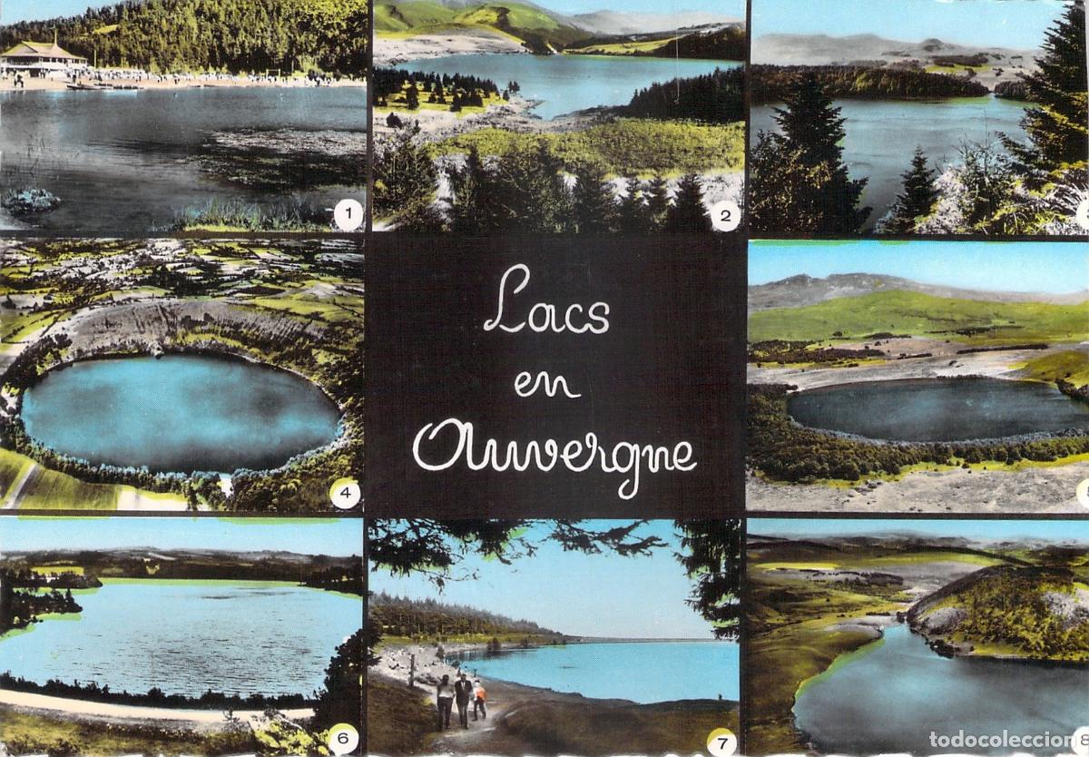 Postcards: Postal de los Lagos de Auvergne Francia Multivista