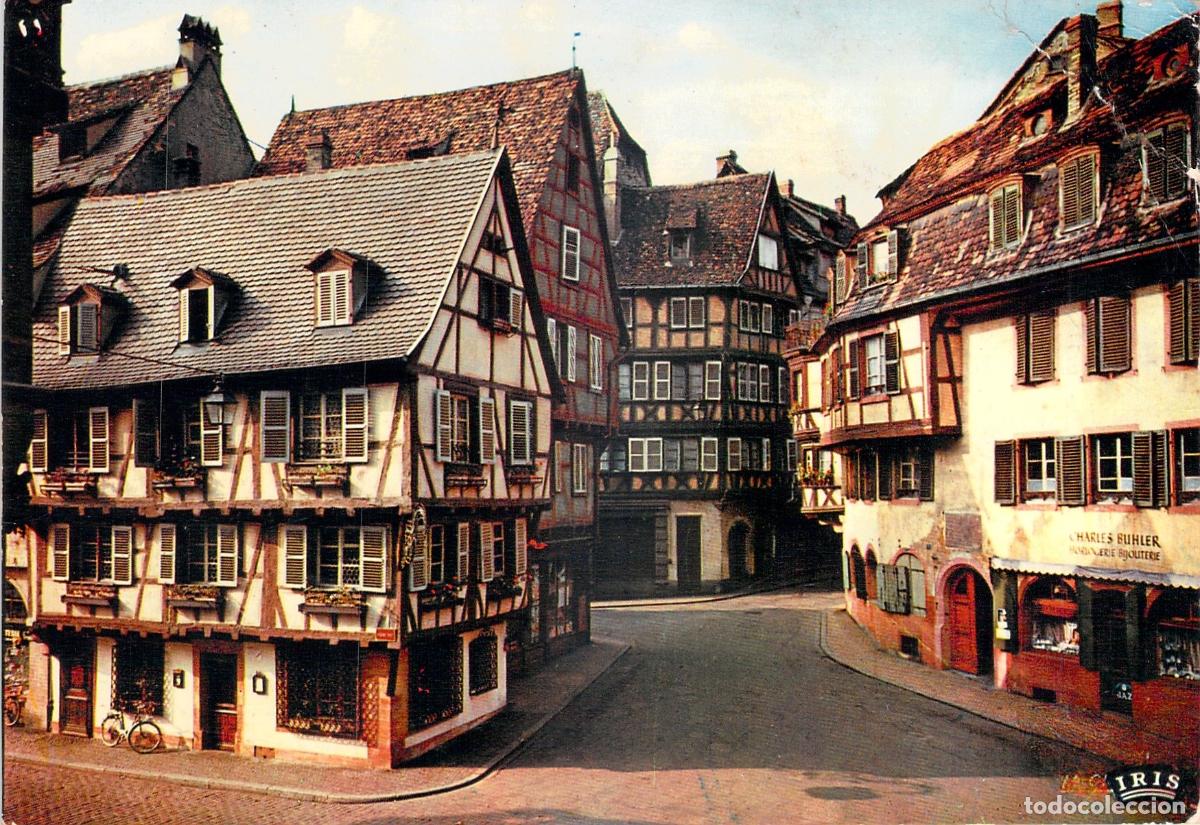 Postcards: Postal de la Rue des Marchands en Colmar, Alsacia