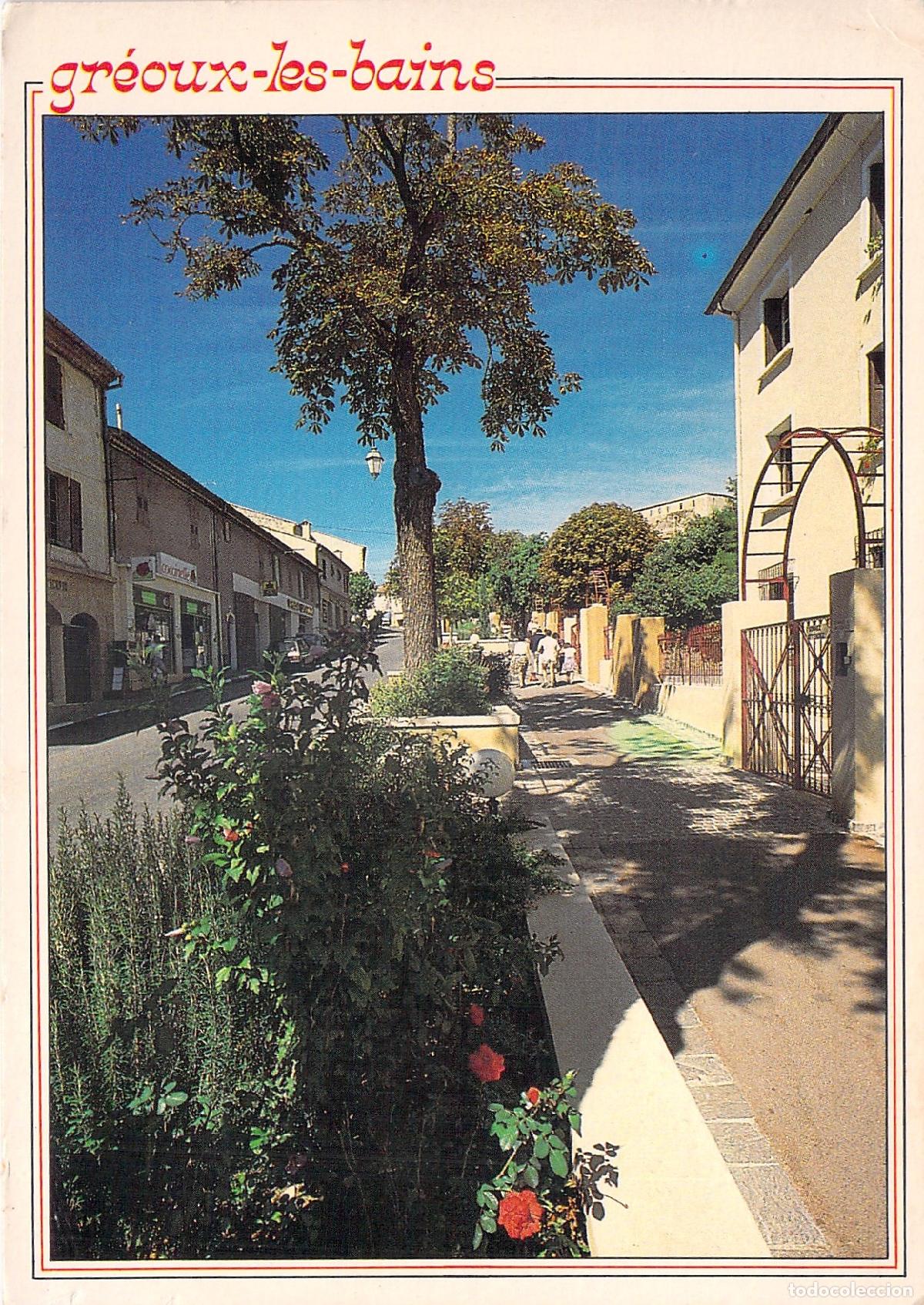 Postcards: Postal de Gr&eacute;oux-les-Bains, Alpes de Alta Provenza, Francia