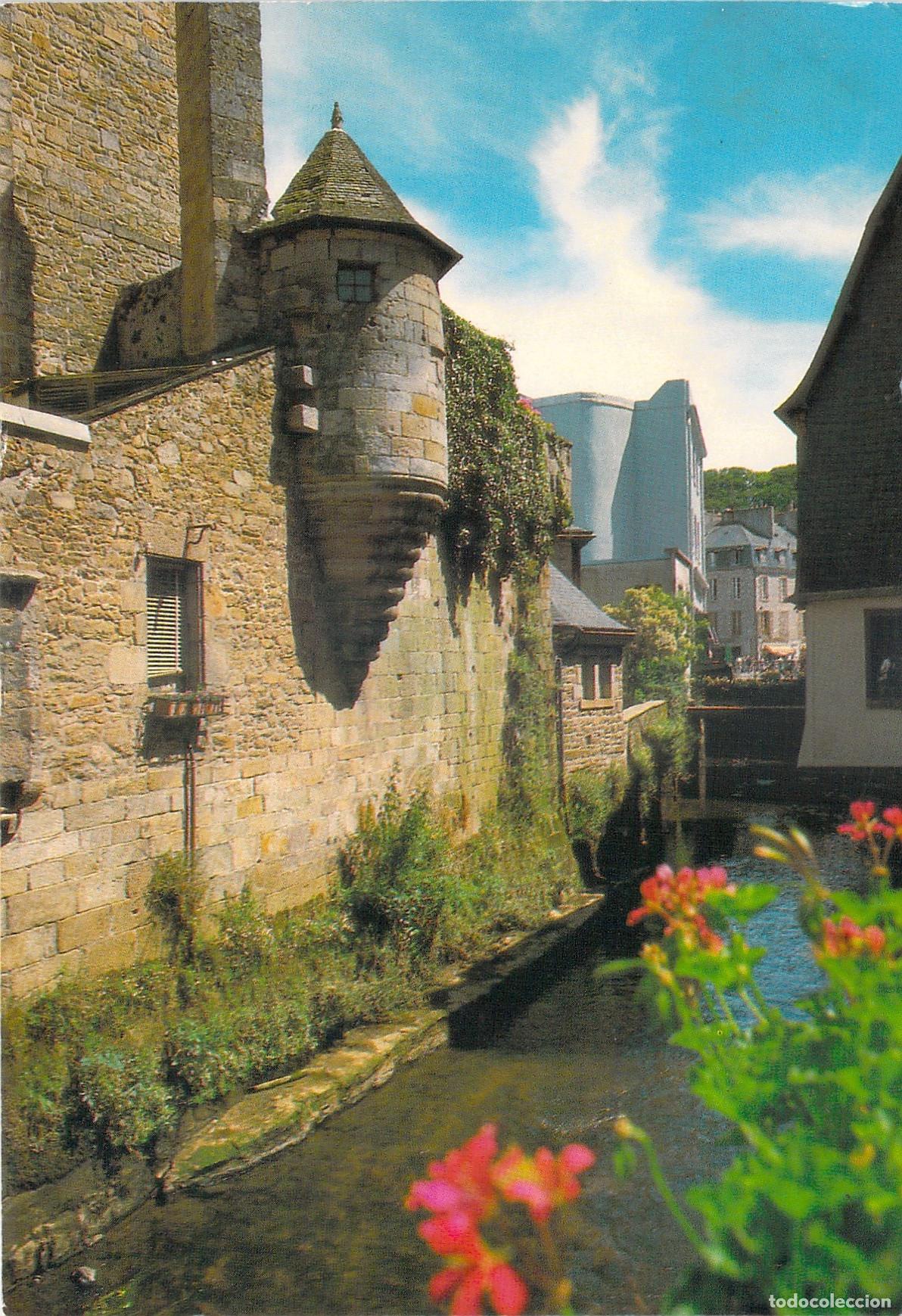 Postcards: Postal de Quimper, Breta&ntilde;a: Echauguette sobre el r&iacute;o St&eacute;ir