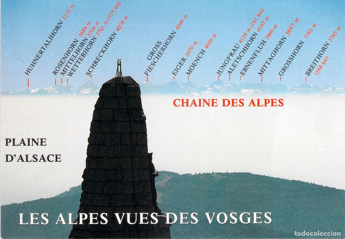 Postales: Postal Panorama de los Alpes desde el Grand Ballon, Vosges
