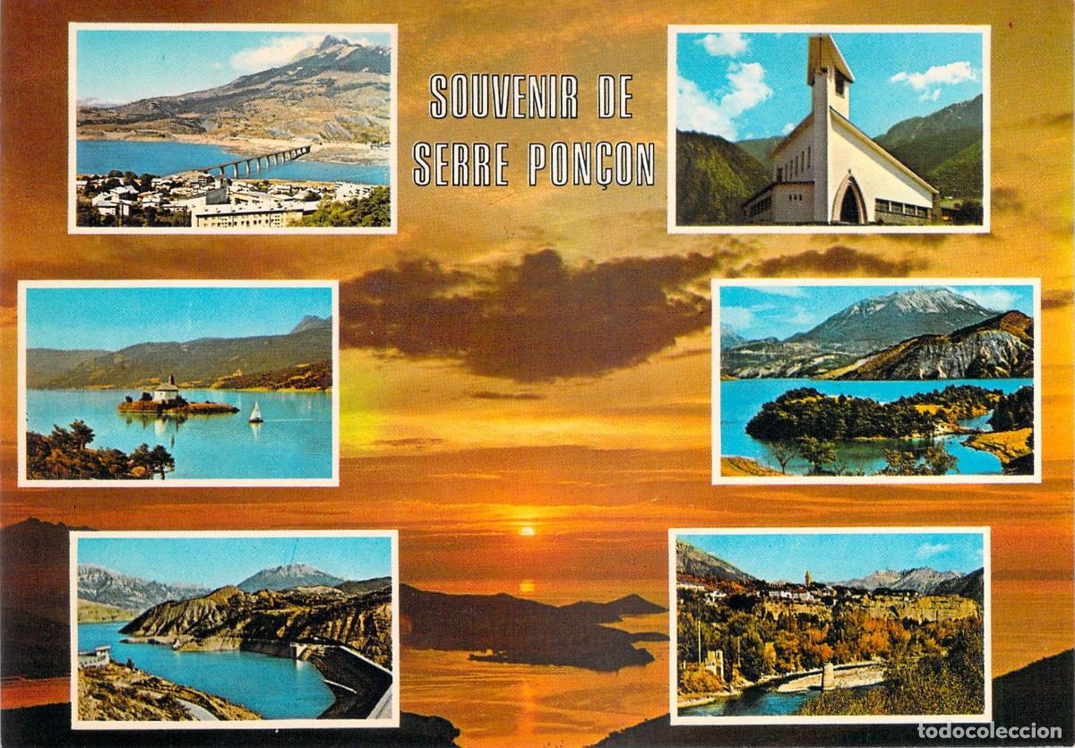 Postales: Postal de Souvenir de Serre-Pon&ccedil;on, Hautes-Alpes, Francia