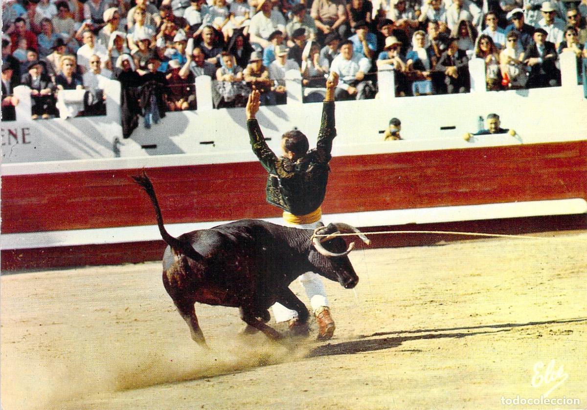 Postkarten: Postal de La Course Landaise en Francia, Tauromaquia Francesa