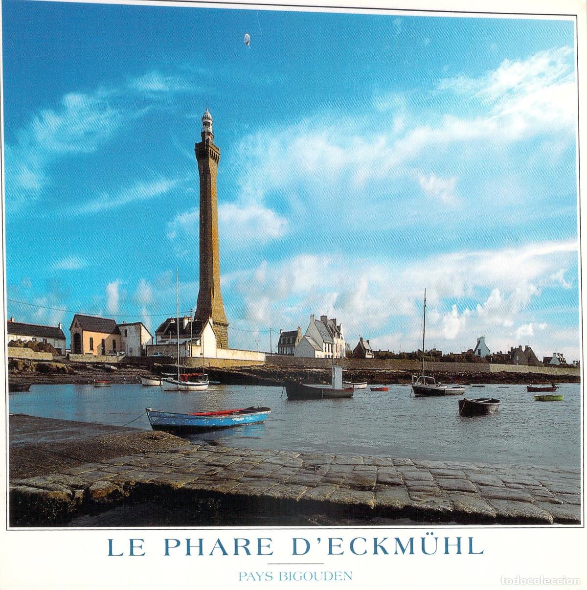 Postales: Postal del Faro de Eckm&uuml;hl en Penmarc'h, Breta&ntilde;a, Francia